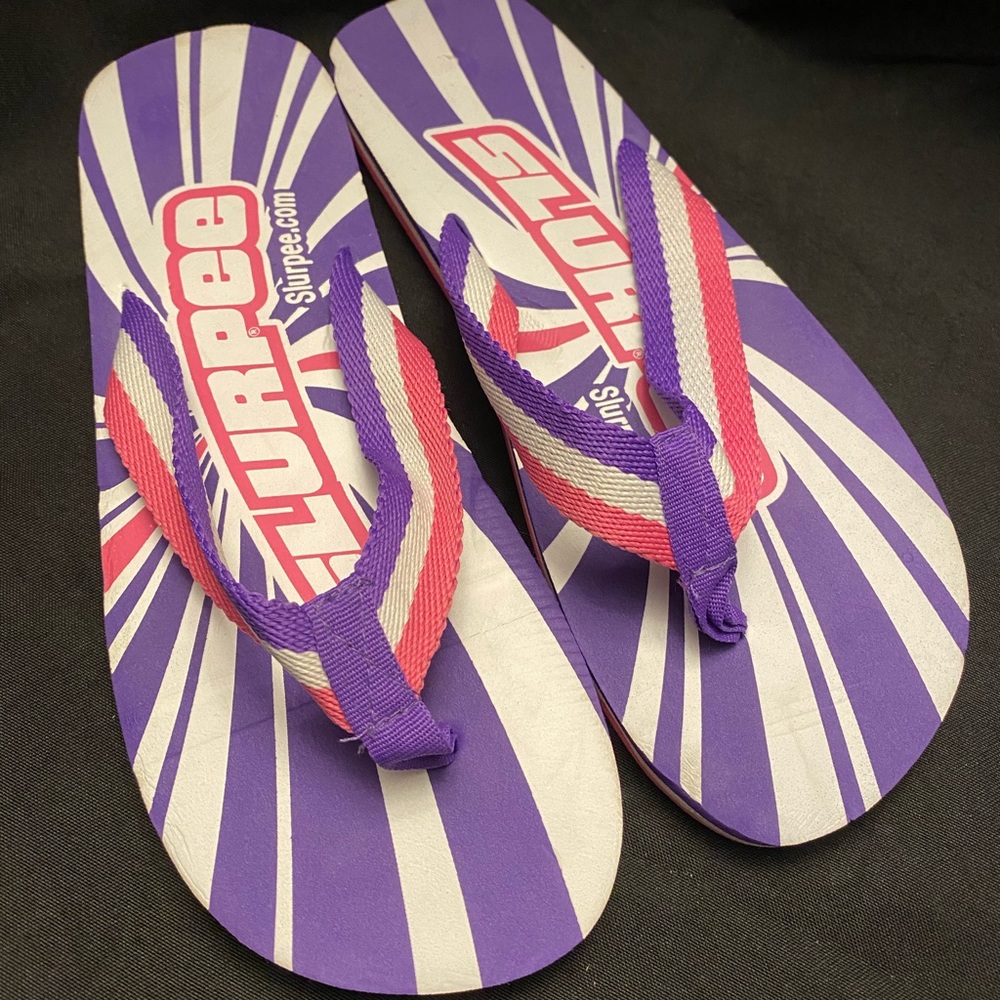 Slurpee-Pink/Purple Flip‎ Flops